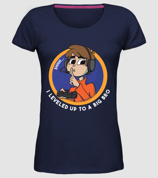 Gamer Frate mai mare model albastru închis pe tricou