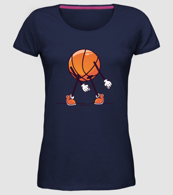 Baschet DAB model albastru închis pe tricou