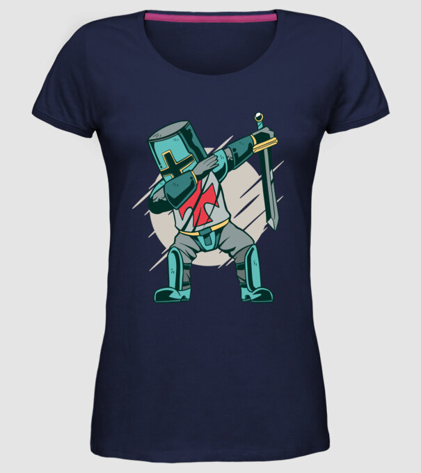 Cavaler DAB model albastru închis pe tricou