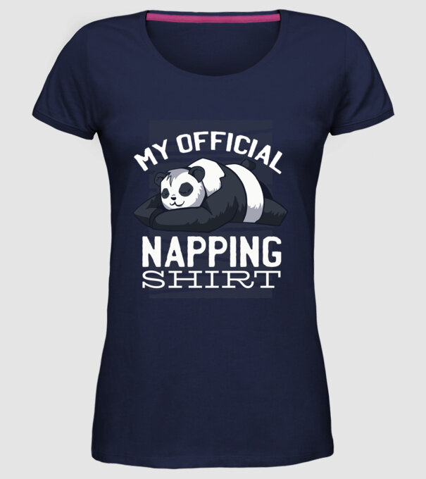 This is my official napping T-shirt, tricou amuzant odihnă model albastru închis pe tricou