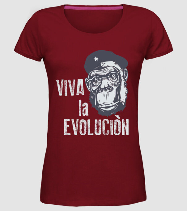 Viva La Evolucion model bordo pe tricou