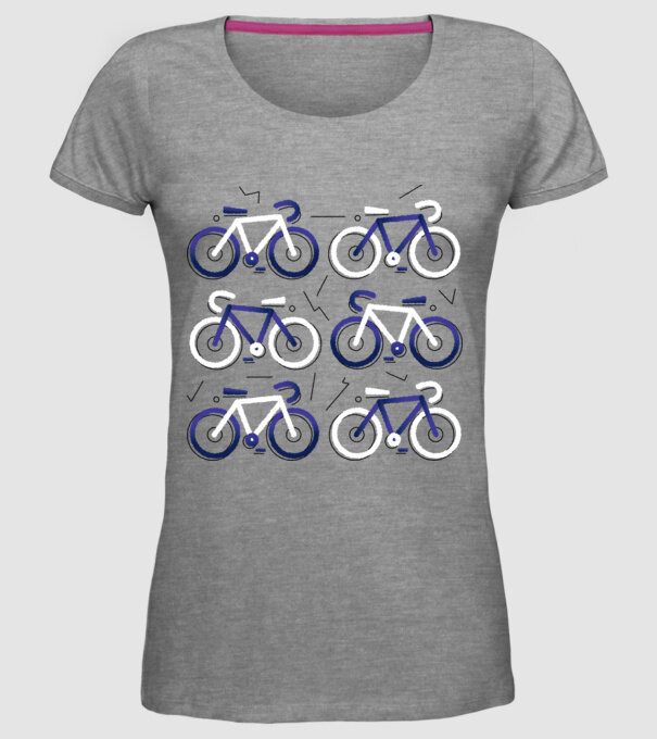Ciclism model gri pe tricou