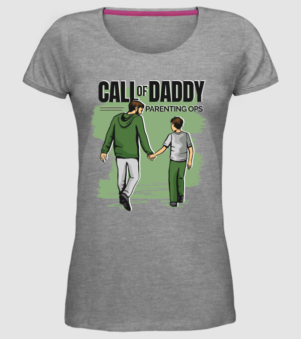 Call of Daddy - Pentru tata model gri pe tricou