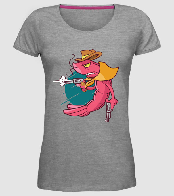 Rac înarmat model gri pe tricou