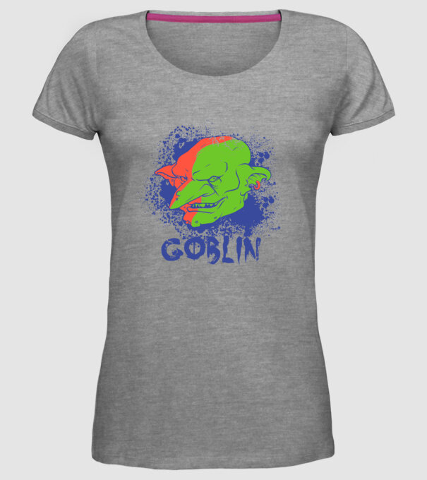 Goblin model gri pe tricou