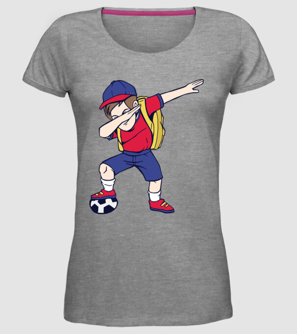 Școlar Fotbalist DAB model gri pe tricou