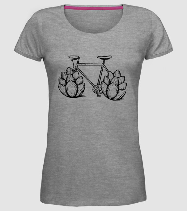 Bicicletă Hamei model gri pe tricou