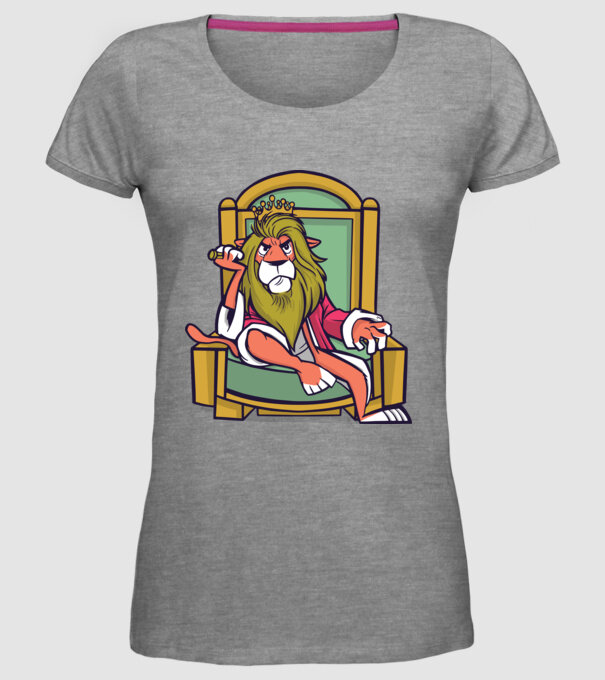 Lion King model gri pe tricou