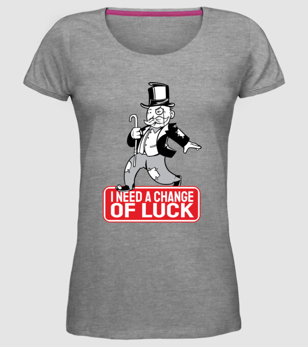 Monopoly - Am nevoie de puțin noroc model gri pe tricou