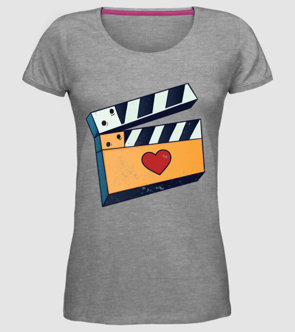 Cinema Film model gri pe tricou
