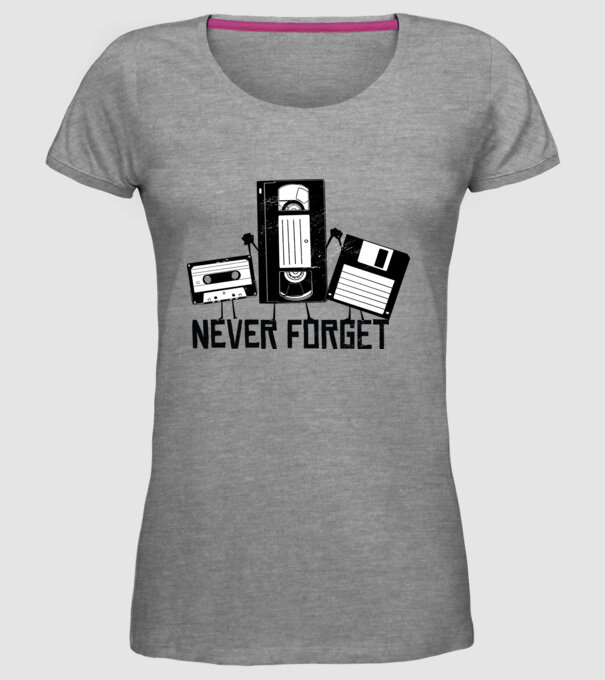 Never Forget model gri pe tricou
