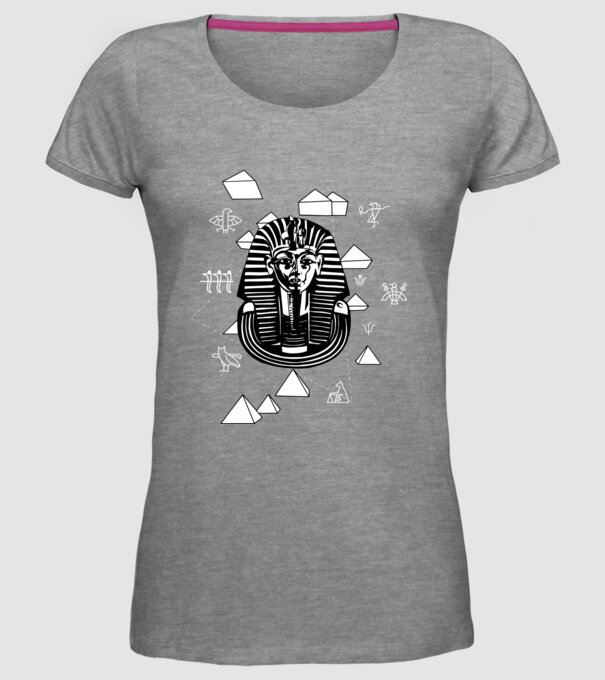 Egiptul Antic Faraon model gri pe tricou