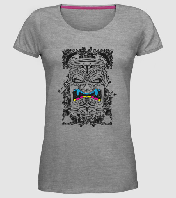 Stâlp totem antic model gri pe tricou