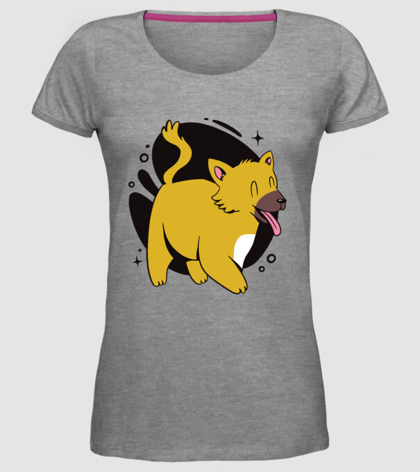 Vulpe model gri pe tricou