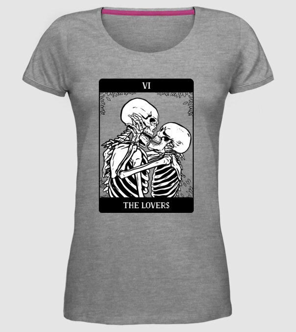 Schelete îndrăgostite model gri pe tricou