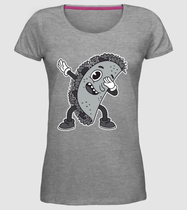 Taco DAB model gri pe tricou