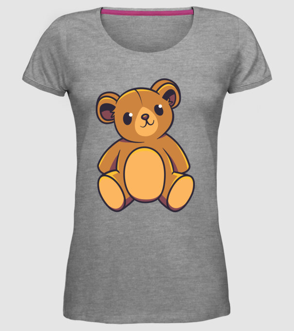 Ursuleț Teddy model gri pe tricou