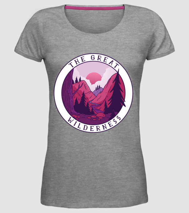 The Great Wilderness model gri pe tricou
