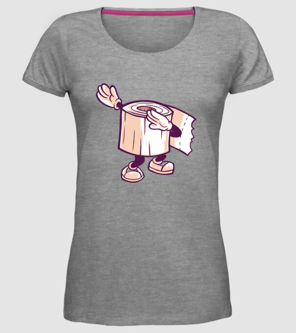 Hârtie igienică DAB model gri pe tricou