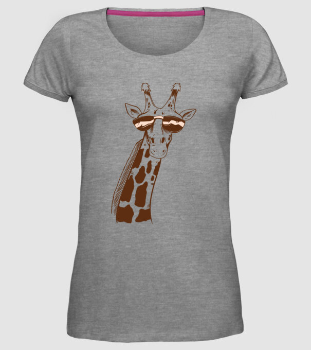 Cap Girafă model gri pe tricou