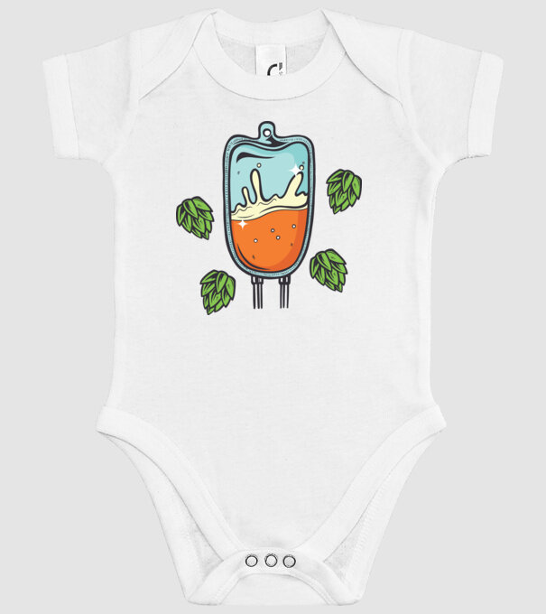 Grupa mea de sânge este IPA model alb pe tricou
