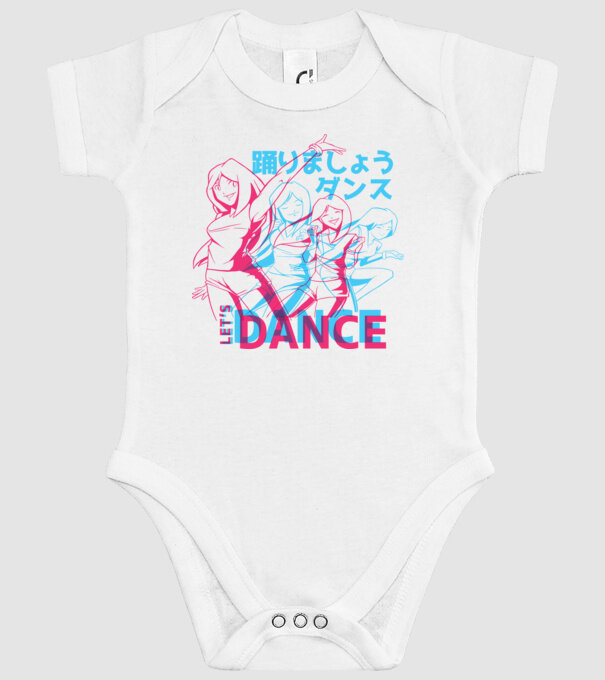 Anime Dance model alb pe tricou