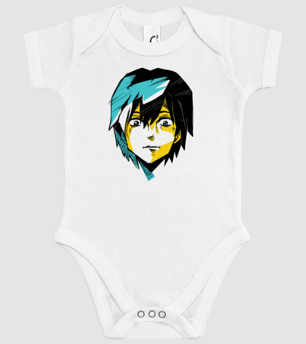 Cap Anime model alb pe tricou