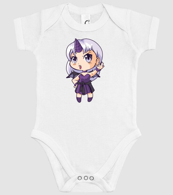 Anime Manga Fată Unicorn model alb pe tricou