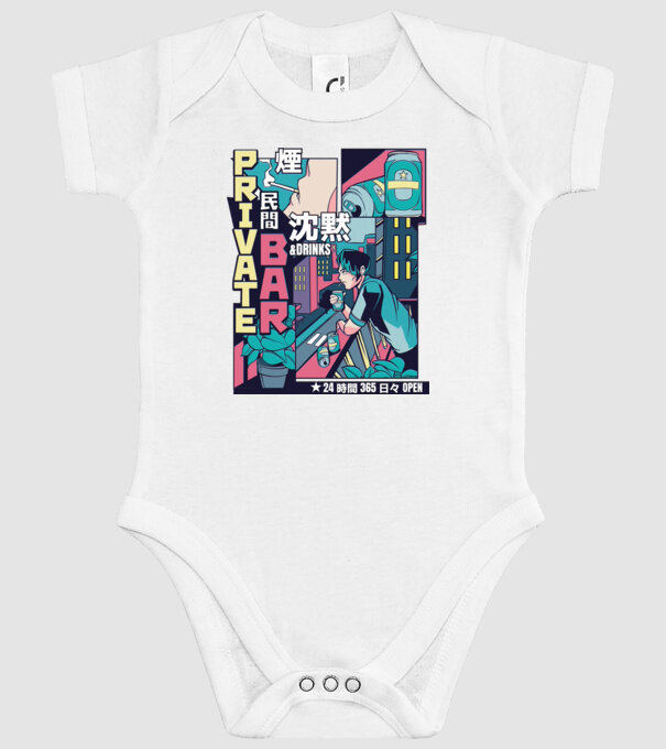 Anime Vaporwave benzi desenate model alb pe tricou