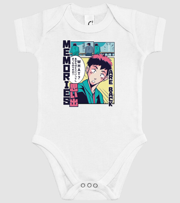Anime Vaporwave benzi desenate model alb pe tricou