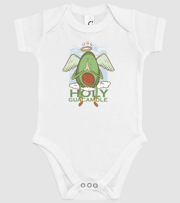 Rai avocado model alb pe tricou