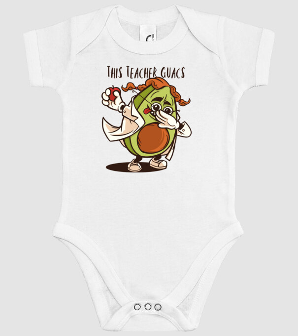 Profesor Avocado DAB model alb pe tricou