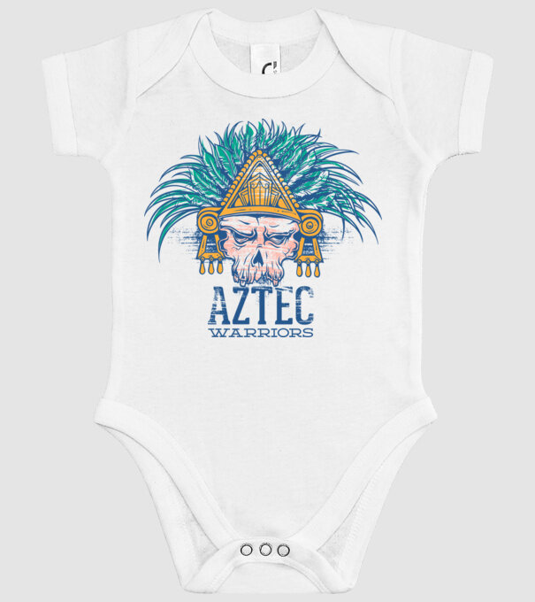 Aztec Warriors model alb pe tricou