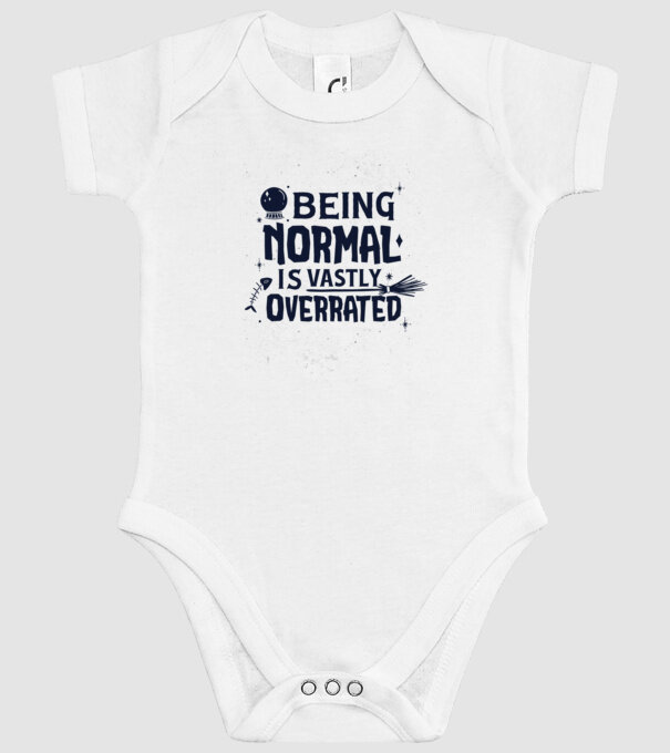 Being Normal is Vastly Overrated model alb pe tricou