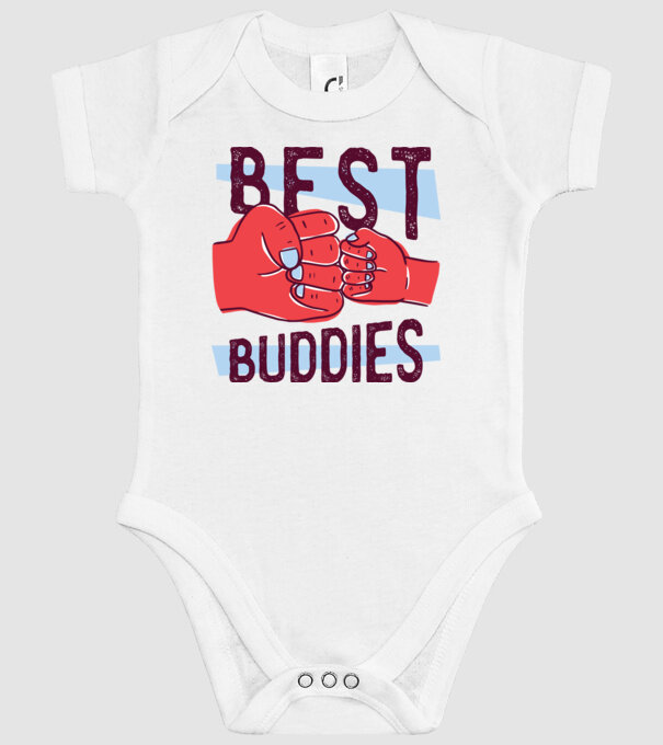Best Buddies - Cei mai buni prieteni model alb pe tricou
