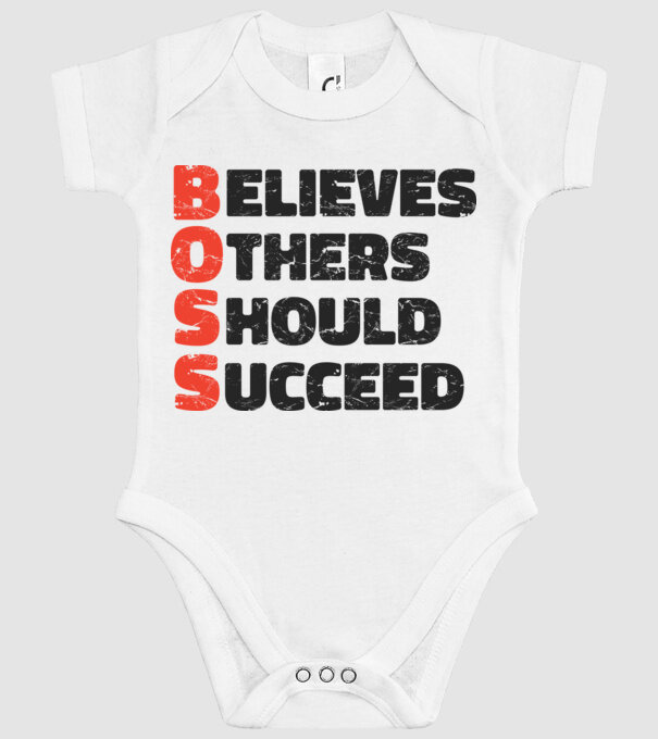 BOSS Șef model alb pe tricou