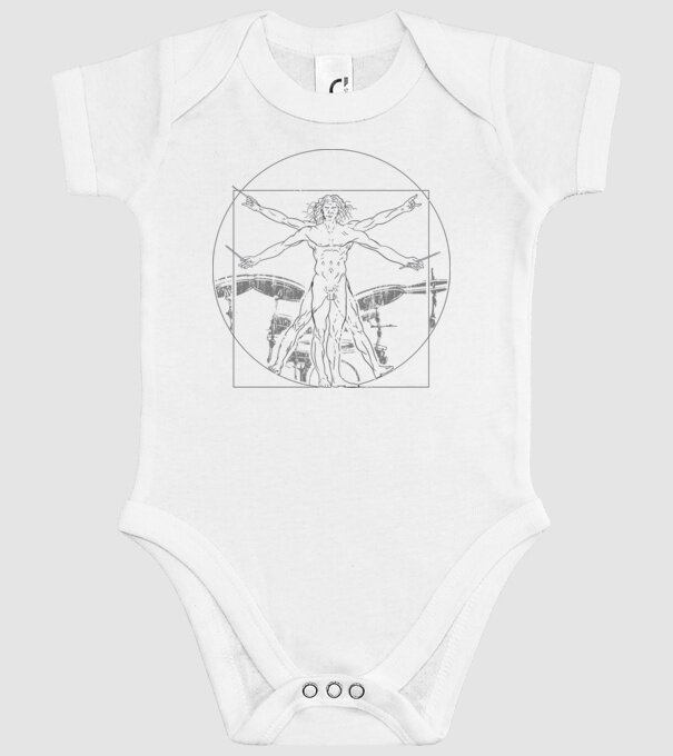 Da Vinci tobe model alb pe tricou