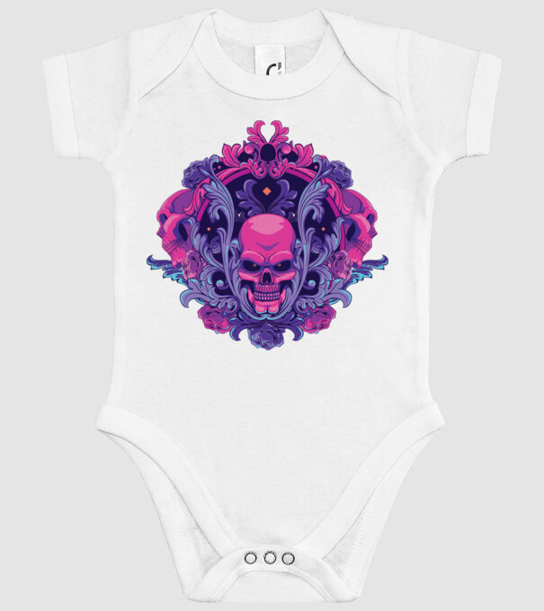 Cranii Dark Skull model alb pe tricou