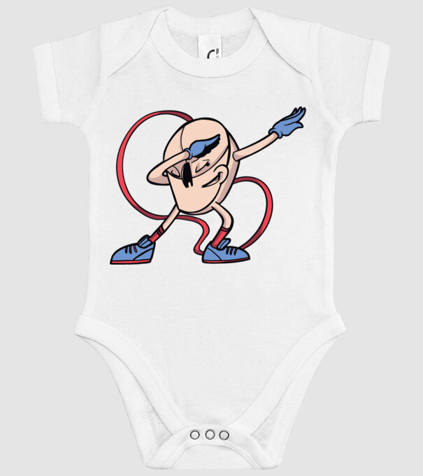 Șoarece DAB model alb pe tricou