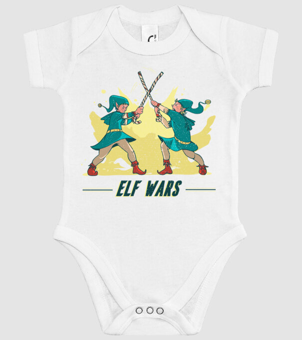 Războiul elfilor model alb pe tricou
