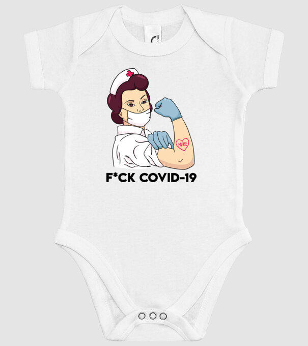 FCK Covid-19 Coronavirus model alb pe tricou