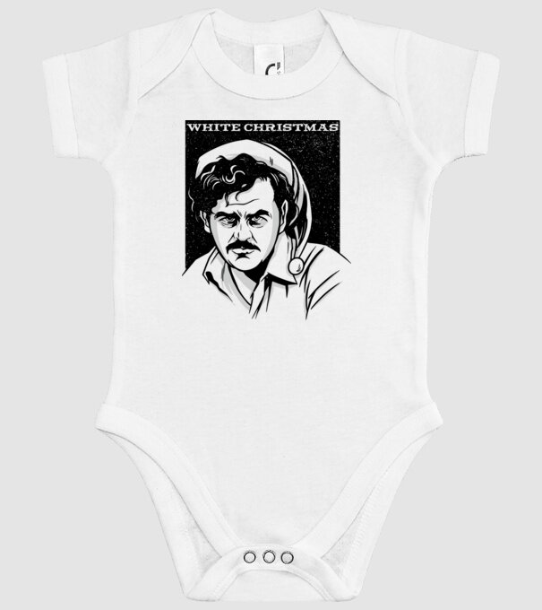 Crăciun alb cu Pablo model alb pe tricou