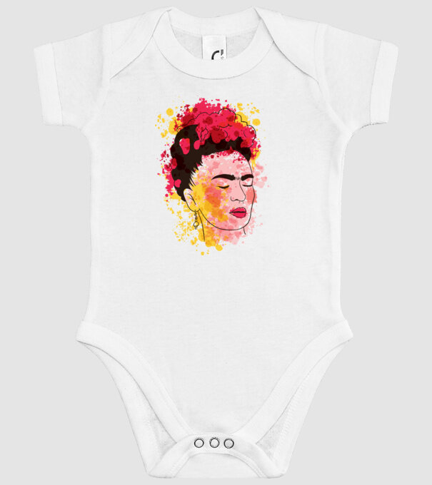 Frida Kahlo model alb pe tricou
