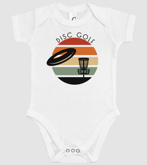 Frizbi Golf model alb pe tricou