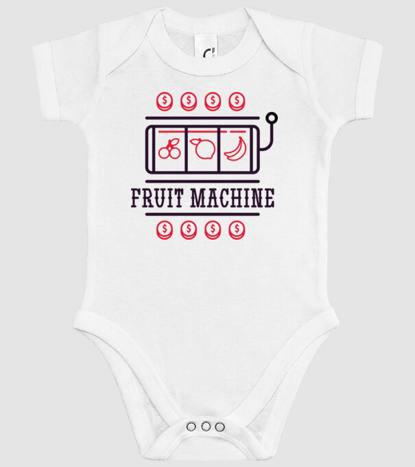 Fruit Machine Slot Machine model alb pe tricou