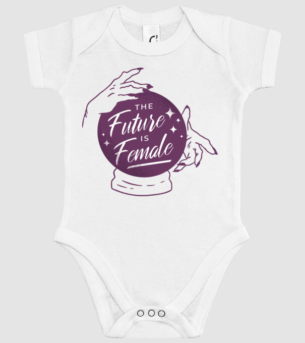 Future is Female Ziua Femeii model alb pe tricou