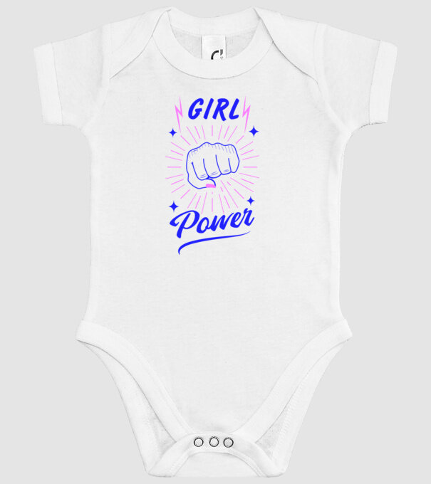 Girl Power Ziua Femeii model alb pe tricou