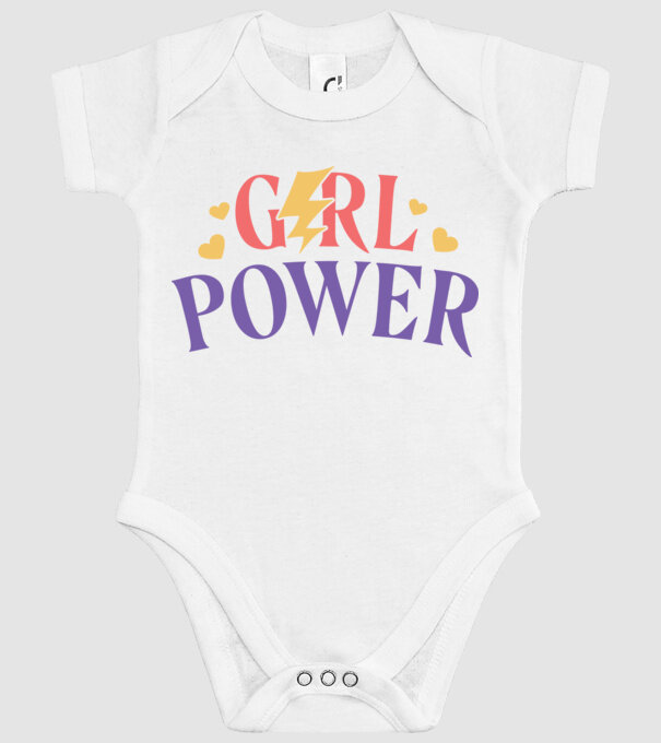 Girl Power Ziua Femeii model alb pe tricou