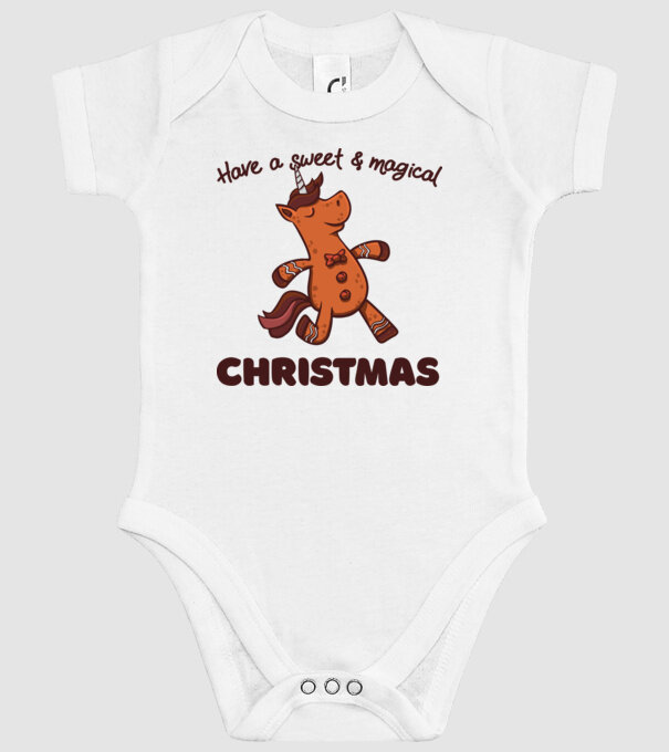 Have a sweet and magical Christmas model alb pe tricou