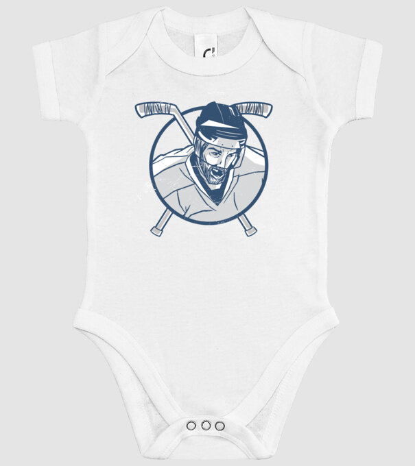 Hochei Jucător Hochei de gheață model alb pe tricou